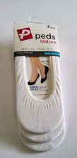 Lot Of 3- Peds Coolmax Ultra Low Cut Liner Socks 3 Pair 9 Total Size 8-12