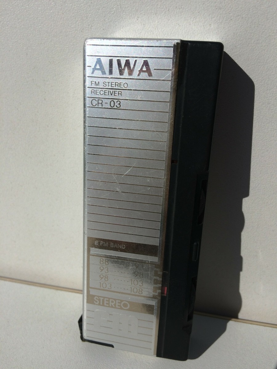 Aiwa CR-03 Radio Receiver FM range Best capture Tuner Metal body