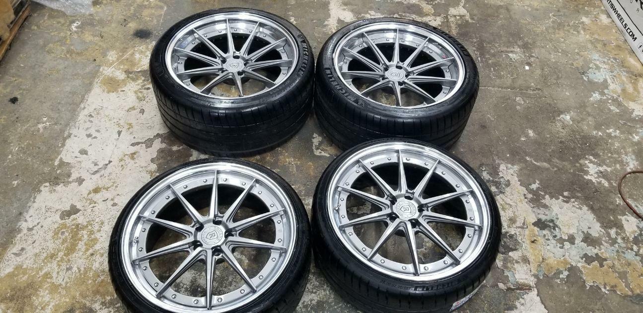 4-20" Rohana RFG 10 Gunmetal Polished Wheels 5x112 Audi Lamborghini