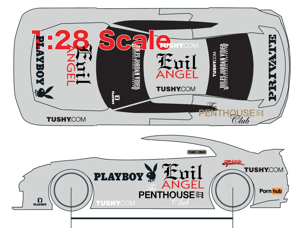 Logo X Water Slide Decal White Toner 1/24 - 1/28 RC Model Dicast Hot!!! #357 - Image 3 of 4