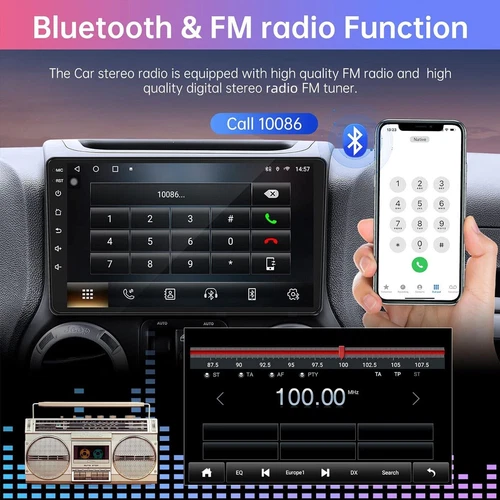 32GB für Jeep Wrangler JK 2007-2016 Android 13 Autoradio Carplay GPS Navi WiFi - Picture 12 of 16