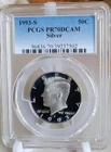1993-S Proof Silver Kennedy Half Dollar PCGS Proof 70 DCAM