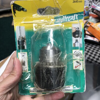 Wolfcraft 26450000 schlüsselloses Bohrfutter Rotations-Schlagbohrmaschine