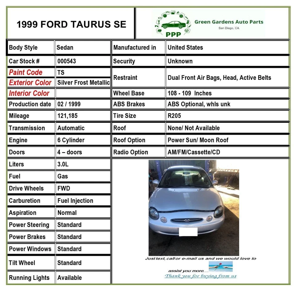 1996 - 1999 FORD TAURUS 3.0L OHV Rear Exhaust Manifold Right Passenger Side OEM — 第 4/4 张图片