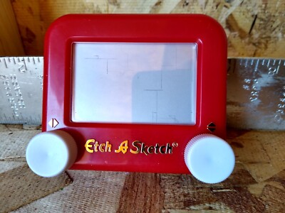 Vintage Mini Red Etch A Sketch Drawing Toy - Travek Size - EUC | eBay