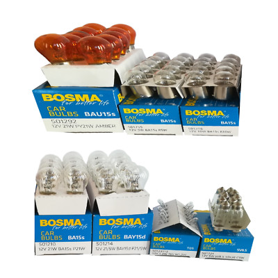 1 Set (70St) 12V Bosma Glühlampe 1,2W + 5WS + 5W + 10W +21W +21WA +21/5W  Bo7
