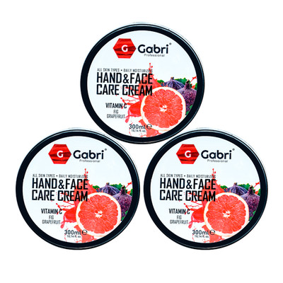 Gabri Professional - Hand & Face Care Cream   Fig & Grapefruit 300ml (3Stück)