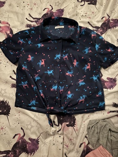 Blue Zoo girls unicorn blouse age 12 - 第 1/1 張圖片