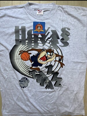 looney tunes novel teez hoyas georgetown deadstock 1998 t shirt