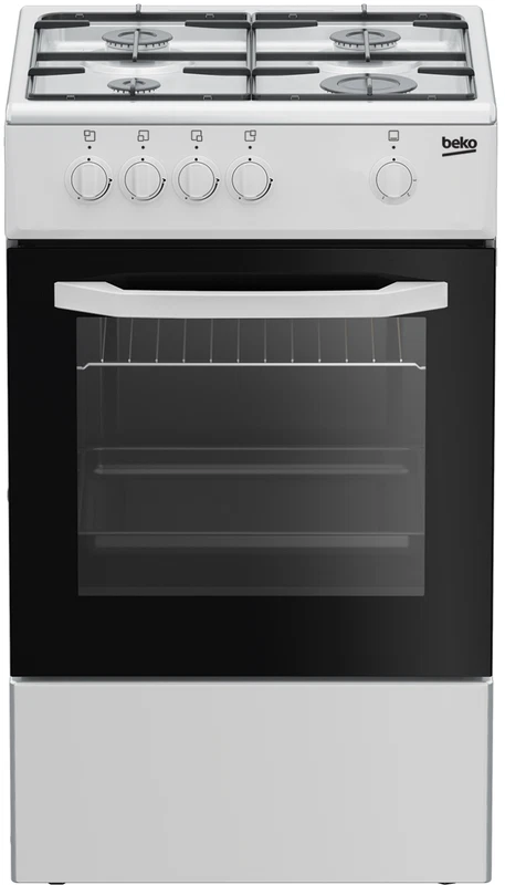 Cucina Gas Forno Elettrico Beko CSG42001FW 4 Fuochi Bianca 50 x 50 cm
