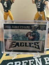 2013 Panini Rookie Fabric of the Game Jersey Team Matt Barkley Eagles QB /25