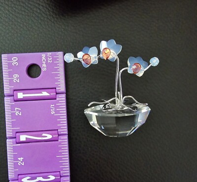 Swarovski Crystal Orchid Flower Figurine - 869948 | eBay