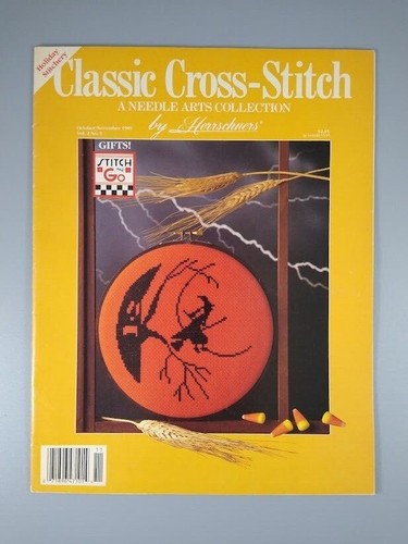 Classic Cross Stitch Magazine - Halloween & Holiday Oct/Nov 1989 Needle Arts - 第 1/2 張圖片