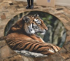 3D Domineering Tiger AHO186973 Animal Non Slip Rug Mat Elegant Photo Carpet Romy