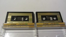 2x TDK SA-X 90 Min. von 1986 Gold Edition SEH...