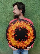 Vegan Shaman &ldquo;Fire Source&rdquo; Drum, deep bass healing tool, tunable frame drum