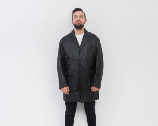 Veste cuir homme 2025 kiabi