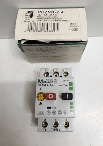 NEW IN BOX! MOELLER 1.6-2.4A 660V MOTOR PROTECTOR CIRCUIT BREAKER PKZM1-2.4