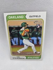 2023 Topps Heritage Cal Stevenson Rookie #176 Oakland Athletics Baseball Card