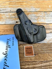 Vintage Don Hume Black Leather H721 OWB Holster For KEL TEC P11 9mm LEFT