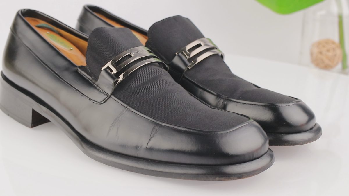 VTG Mezlan Mens Catano Loafer Size 11.5 M Black Leather Bit  display picture 3