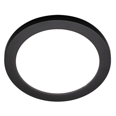 Litecraft Darly Unterputz Badezimmer Decken- oder Wandleuchte 18 Watt LED - Satinschwarz  