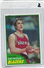 1981 TOPPS #87 WEST JIM PAXSON ROOKIE CARD PACK FRESH SHARP .99 SHIP