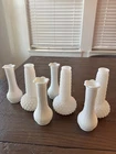 Vintage Randall Milk Glass Vases - Set of 7
