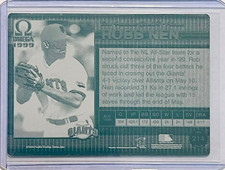 1/1 ROBB NEN 1999 PACIFIC OMEGA CARD PRINTING PRESS PLATE SAN FRANCISCO GIANTS