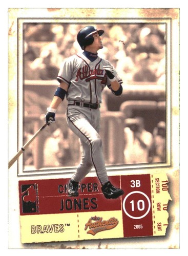 RARE ATLANTA BRAVES CHIPPER JONES CHURCH CHAIRS - CRAZY TRAIN