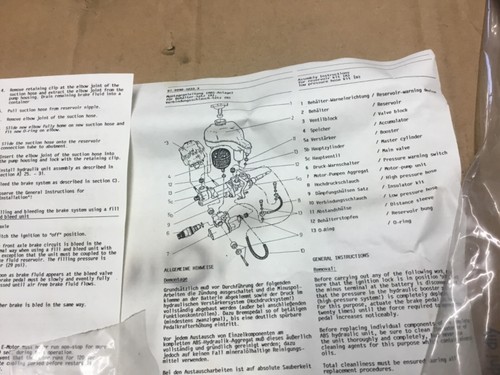 Peugeot 505 n9t xd3t Bremshauptbehälter Flasche ABS ATE 463555 10.9058.0015.2 - Bild 6 von 9