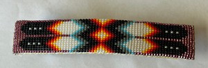 Navajo Colorful Beaded Spring Clasp Barrette