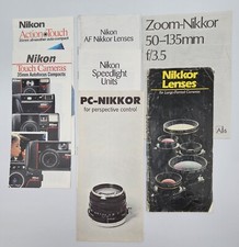 Vintage Nikon Nikkor BOOKLETS MANUALS 7  Lens, Cameras, Speedlights MUST SEE 