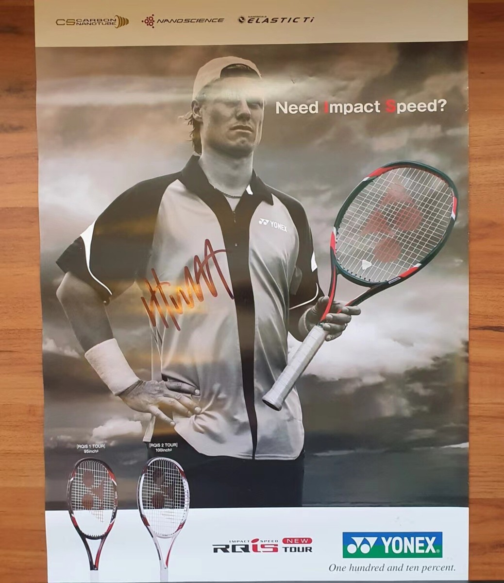 ☀Tennis☀Yonex Official Poster Lleyton Hewitt Hand-signed
