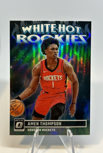 2023-24 Donruss Optic Amen Thompson White Hot Rookies Silver Holo #9