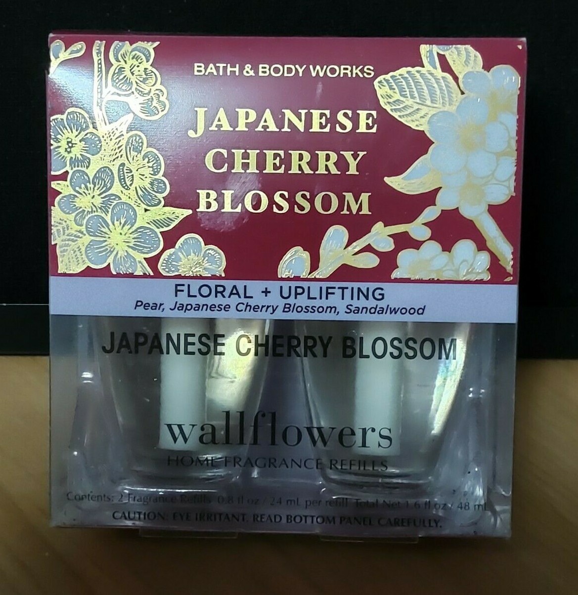 Bath & Body Works JAPANESE CHERRY BLOSSOM Wallflower Refills (pkg of 2