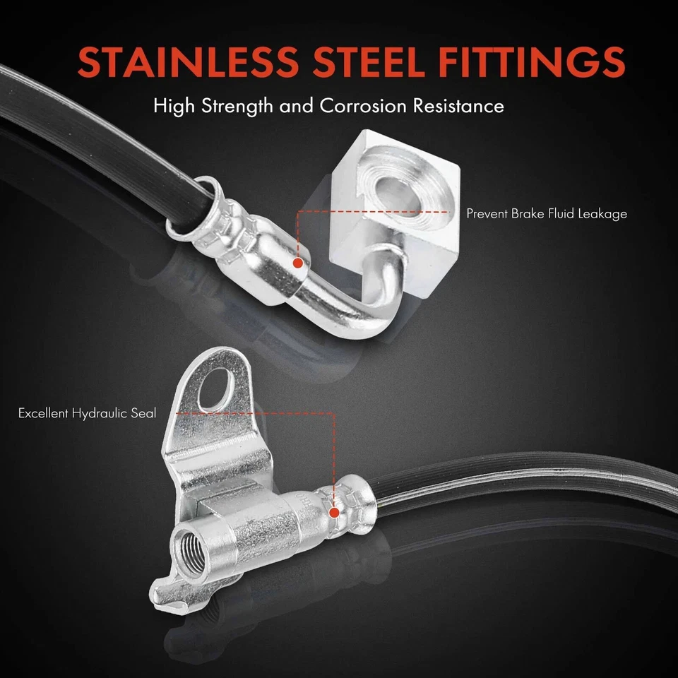 Manguera hidráulica de freno para Ford Taurus Lincoln Continental Mercury Sable trasera izquierda Foto 2 de 4