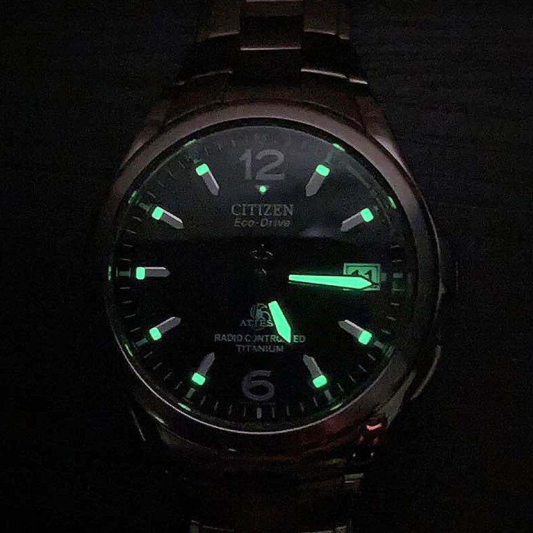 Citizen Attesa Eco Drive Titanium H410-T003788 black From Japan | eBay
