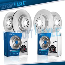 Front and Rear Brake Rotors Kit for 2014 2015 2016 2017 2018 2019 2020 Fiat 500L