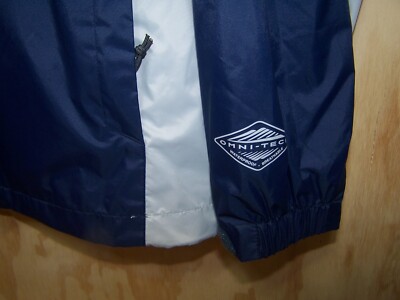 Columbia PFG Men's Blue Nylon Fishing Jacket Hooded Omni Tech