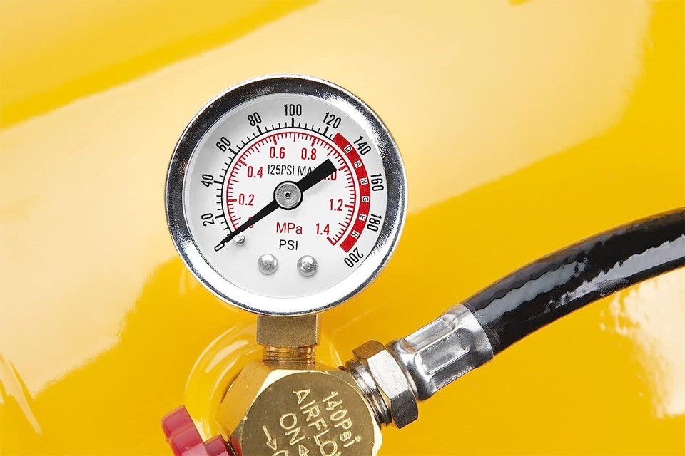 Air Tank Accessories Kit Valve Hose Tire Chuck Portable Air Tank Gauge