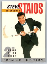 1991 Arena Draft Picks Steve Staios Rookie RC #20