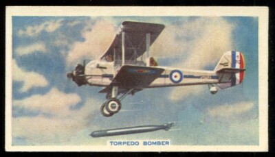 Tabakkarte, Godfrey Phillips, Mechanized Age, 1937, 2. Serie, Torpedo Bomber, #3