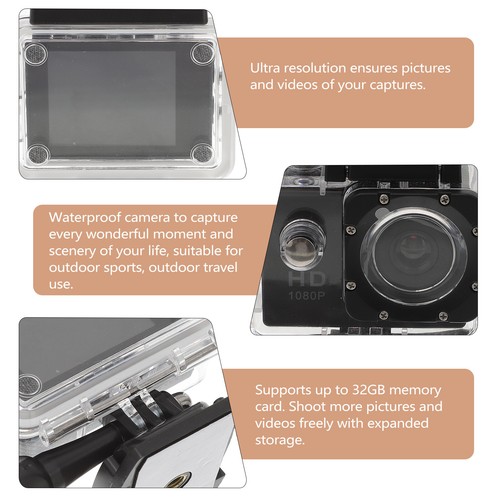 4K HD Sport Camera Action Camera Underwater Camera LCD Camcorder for Diving AUS - Picture 8 of 12