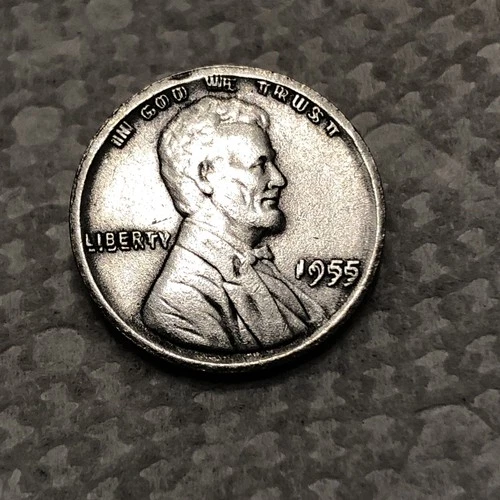 1955 double die lincoln cent wheat penny,no Mint Mark XF