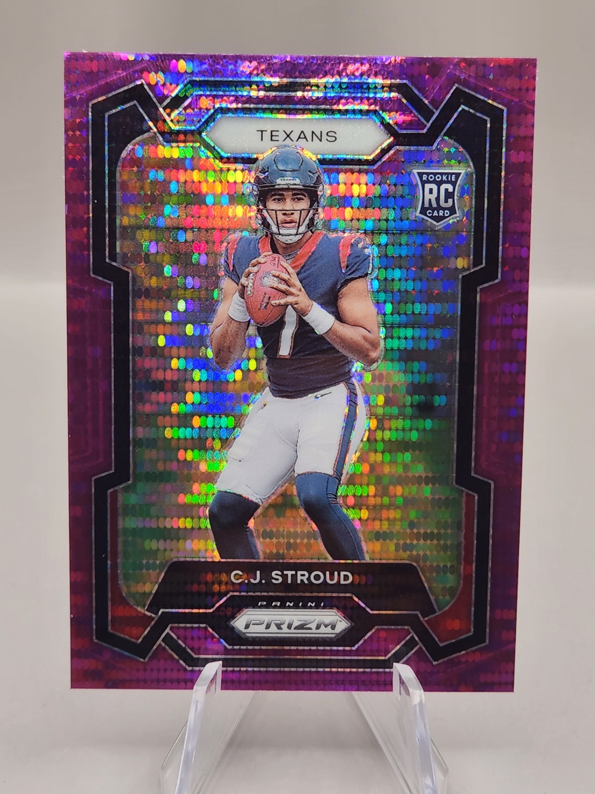 2023 Panini Prizm - Rookies C.J. Stroud #339 Purple Pulsar Prizm (RC)