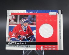 2000-01 Stadium Club #SCS-4 Jeff Hackett Souvenirs