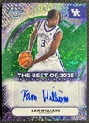 Kam Williams 2025-26 Bowman U Best Green /99 Best fo 2025 AUTO Kentucky