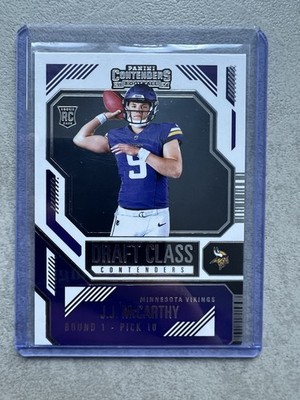 J.J. McCarthy RC Minnesota Vikings Contenders Draft Class NFL Football 2024