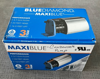 #ad Blue Diamond MaxiBlue Rotary Diaphragm Condensate Pump 3.7 G H 23ft Head $69.99